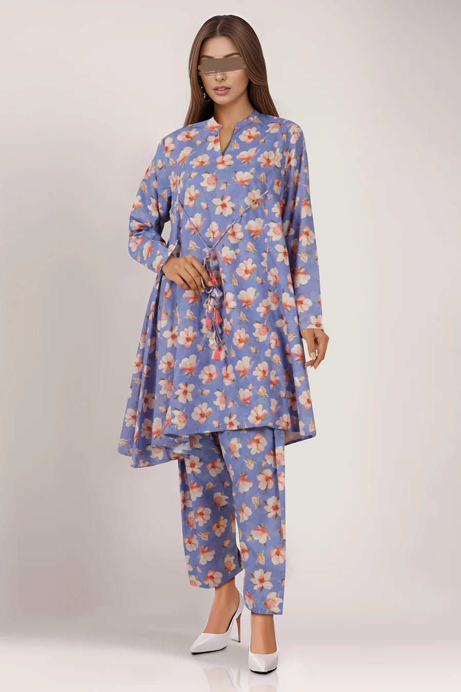 Printed Cambric Stitched Shirt