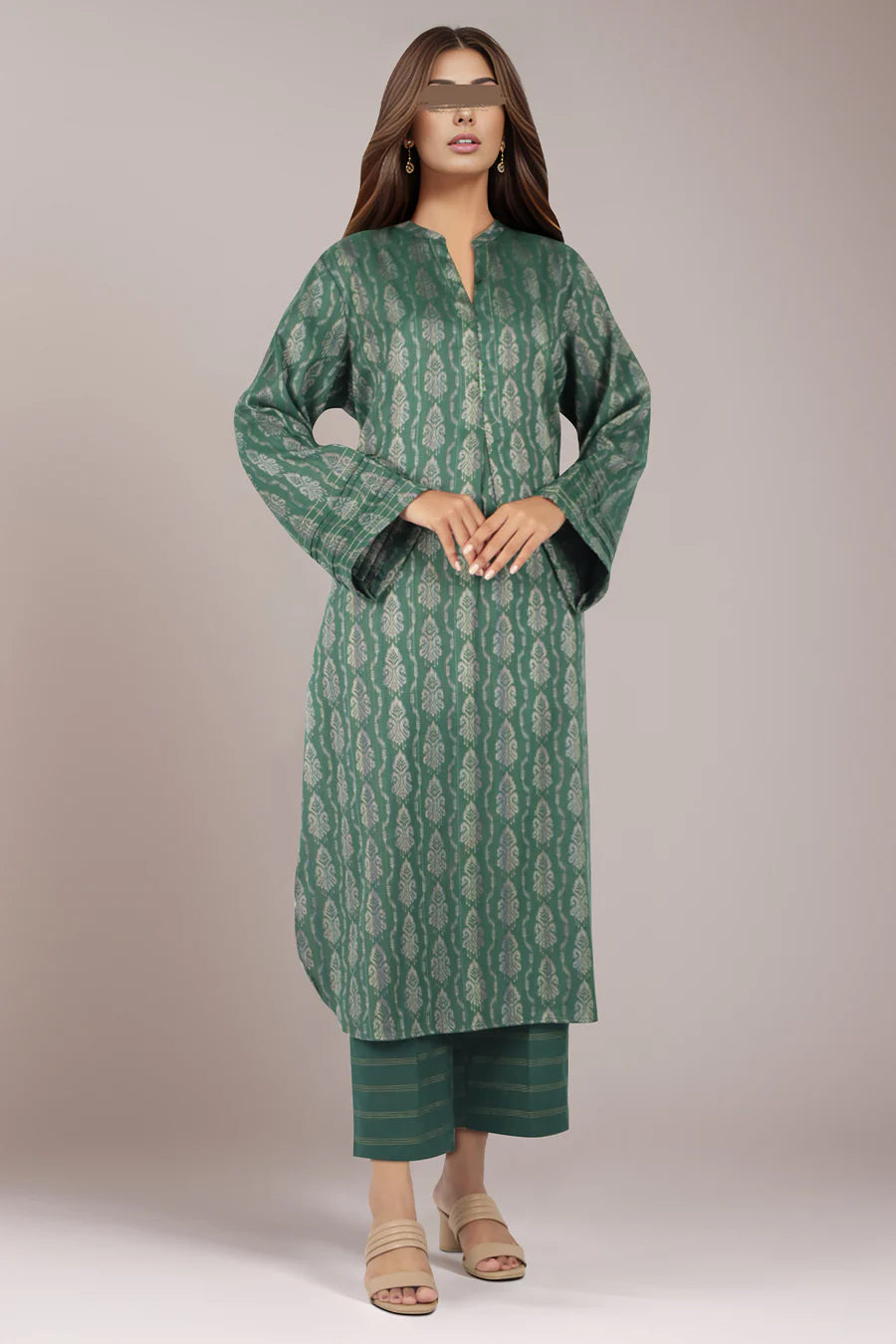 Jacquard Cotton Stitched Shirt
