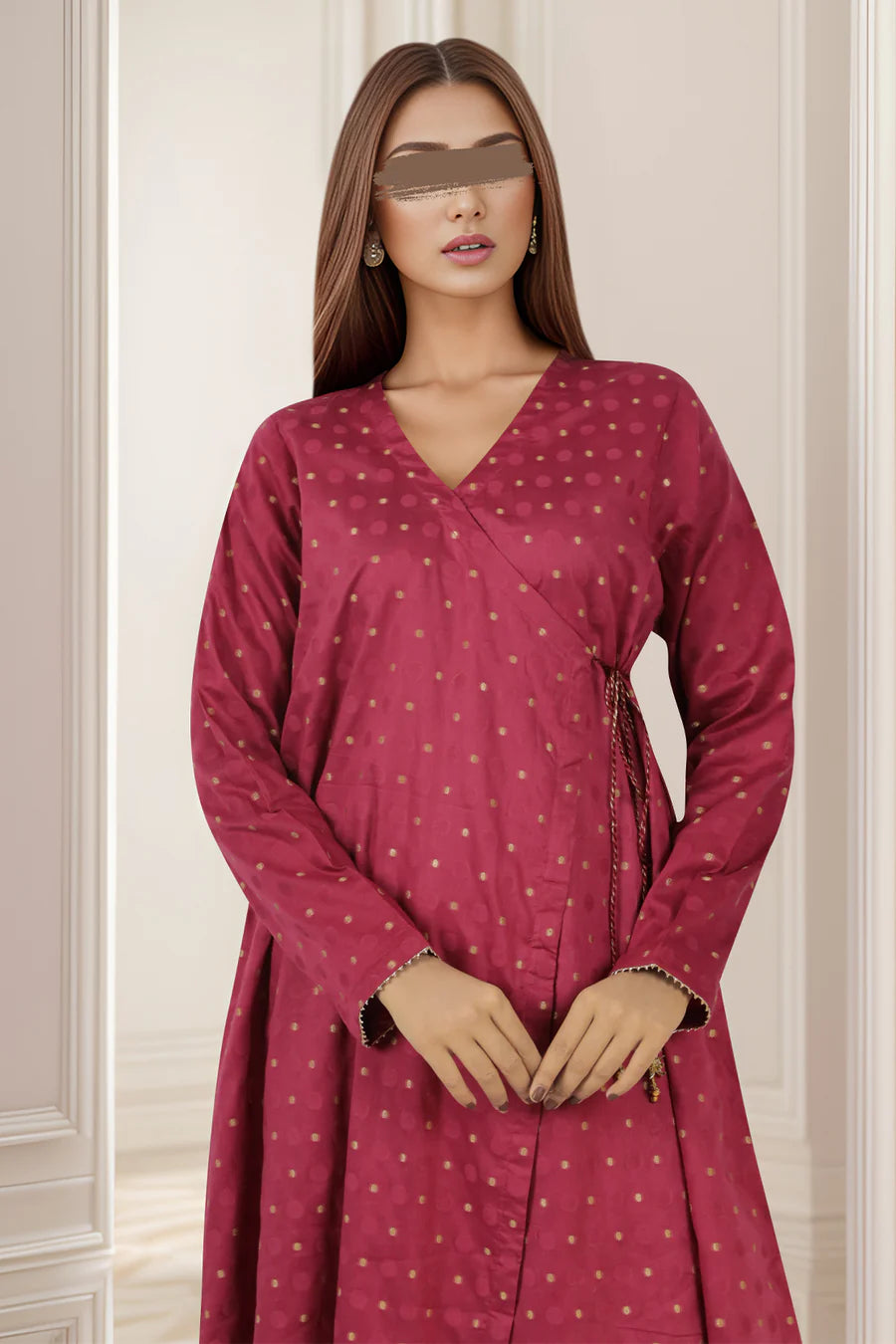 Jacquard Cotton Stitched Shirt