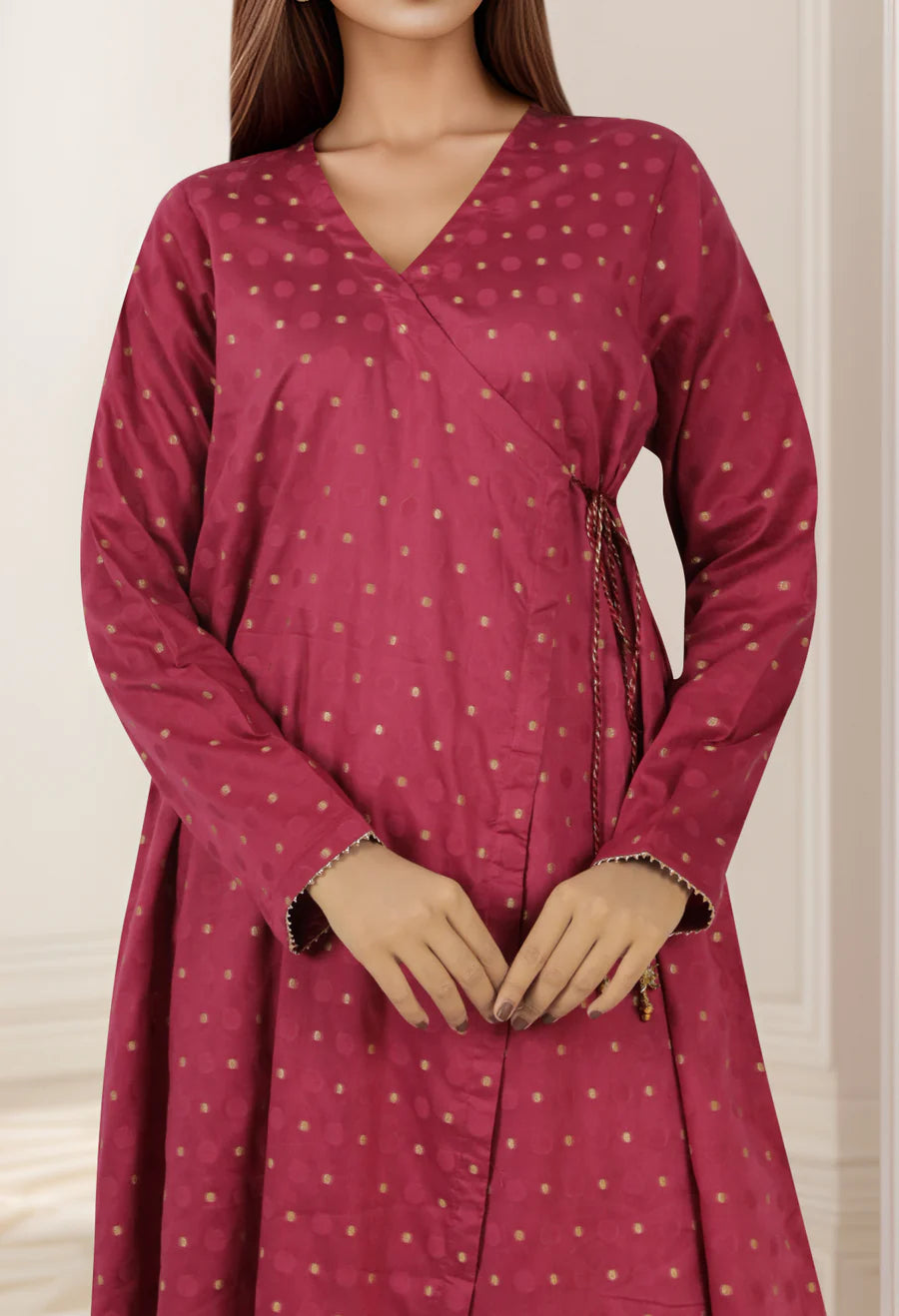 Jacquard Cotton Stitched Shirt