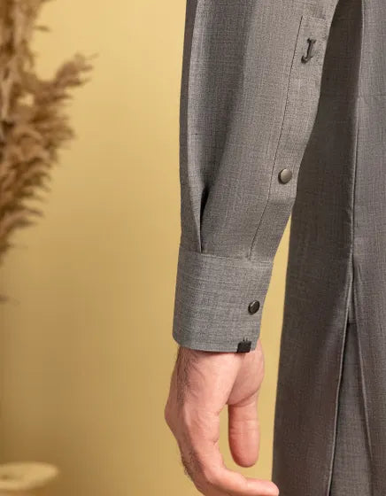 GREY BLENDED CASUAL KAMEEZ SHALWAR