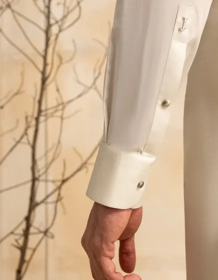 WHITE COTTON CASUAL KAMEEZ SHALWAR