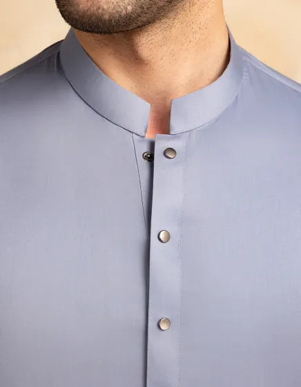 PERIWINKLE COTTON CASUAL KAMEEZ SHALWAR