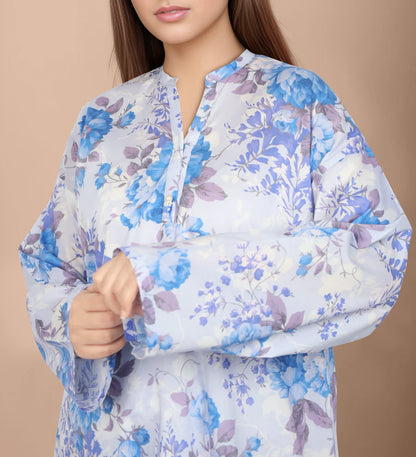 Printed Cambric Stitched Shirt