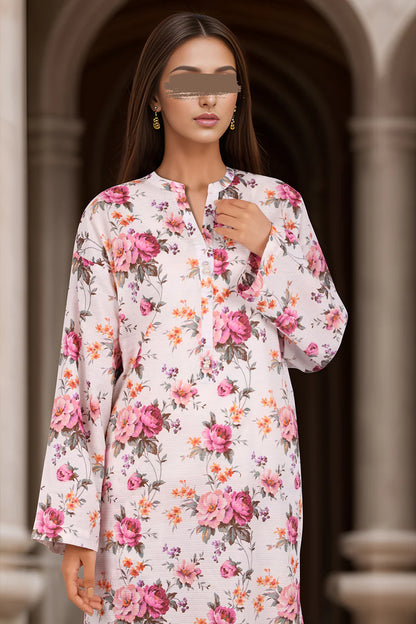 Printed Cambric Stitched Shirt