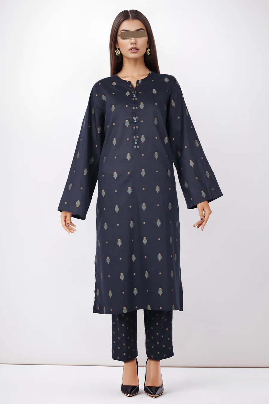 Jacquard Cotton Stitched Shirt