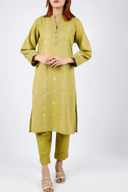 Jacquard Cotton Stitched Shirt
