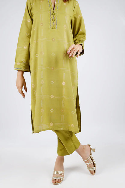 Jacquard Cotton Stitched Shirt