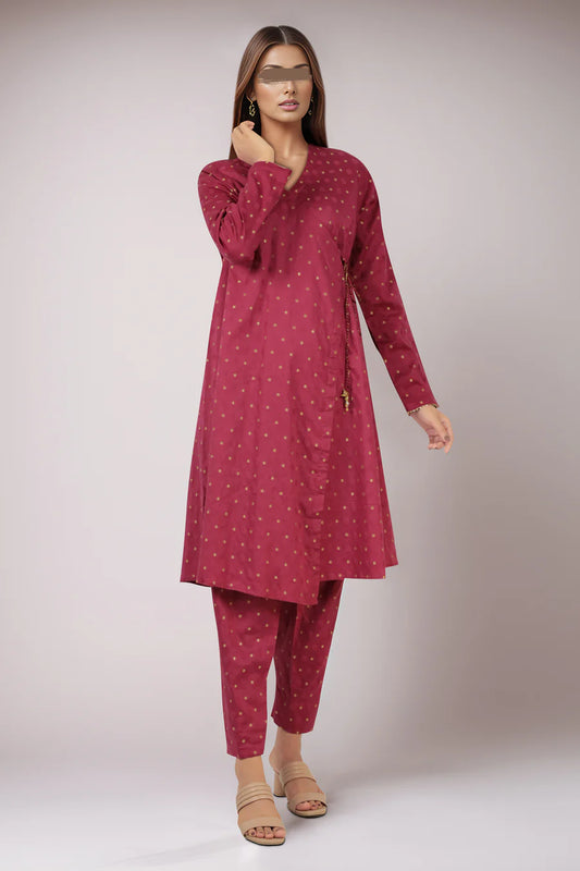 Jacquard Cotton Stitched Shirt