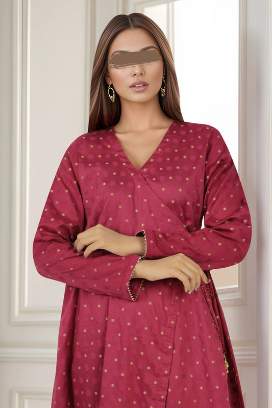 Jacquard Cotton Stitched Shirt